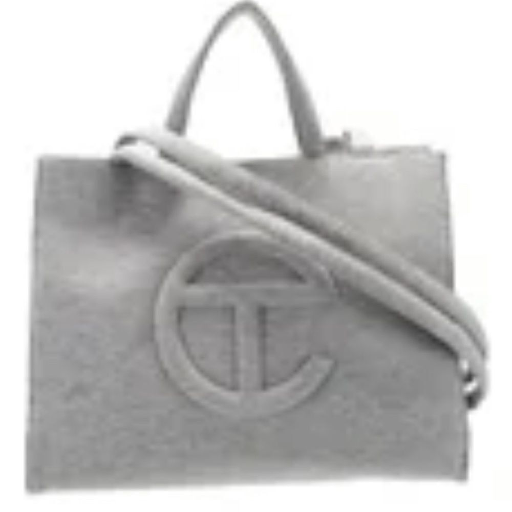 UGG X Telfar Classic Gray Fleece medium Tote /shoulder Bag